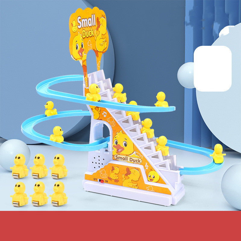 Little Duck Climbing Stairs Toy Little Penguin Automatic Ladder Light - YB Gift Store