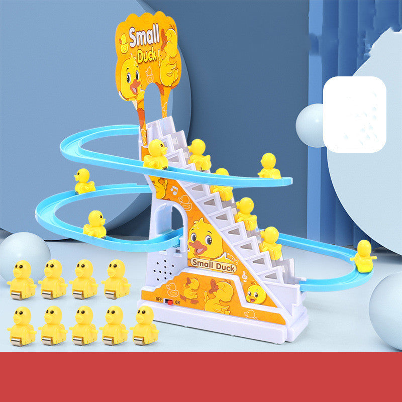 Little Duck Climbing Stairs Toy Little Penguin Automatic Ladder Light - YB Gift Store