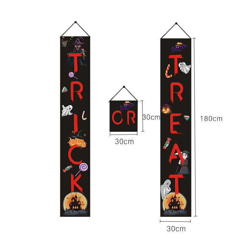 Halloween couplet decoration door couplet banner