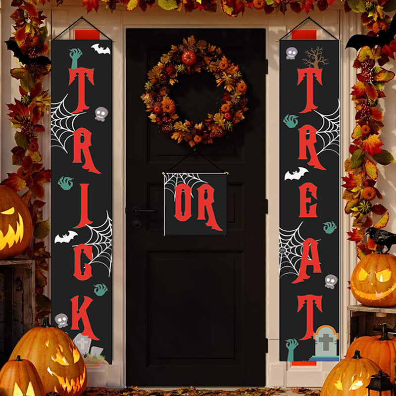 Halloween couplet decoration door couplet banner