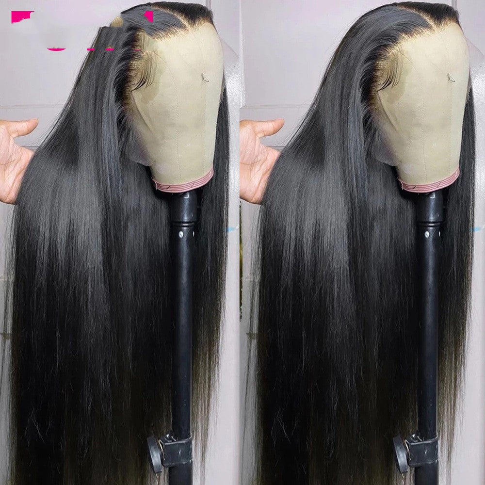 Straight Human Hair Headpiece Wig - YB Gift Store