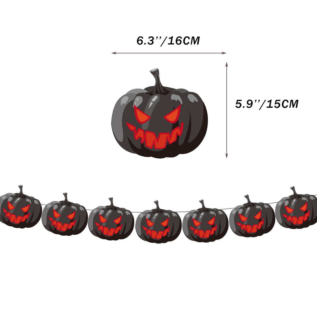 Halloween Banner Hanging Flag Horror Holiday Party Scene Decoration