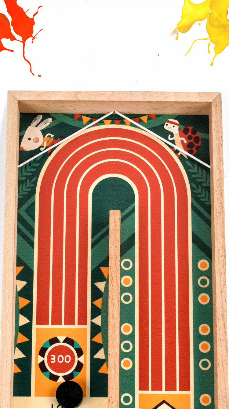 Fast Sling Puck Game Paced Wooden Table Hockey Winner Interactive Chess Toys - YB Gift Store