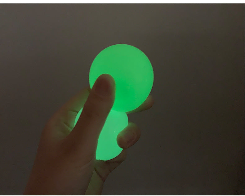 Luminous Sticky Ball Toys Sticky Wall Home Party Games