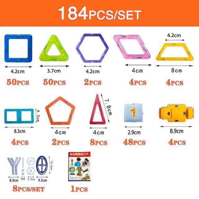 Magnetic Building Blocks DIY Magnets Toys For Kids Designer Construction Set Gifts For Children Toys - YB Gift Store