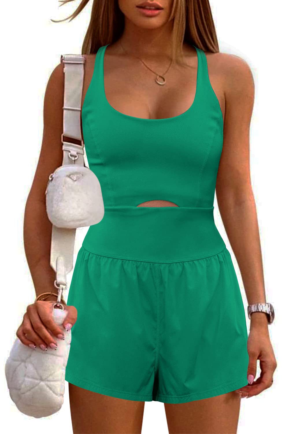 Outdoor Sports Women's Shorts Vest Casual Jumpsuit - YB Gift Store