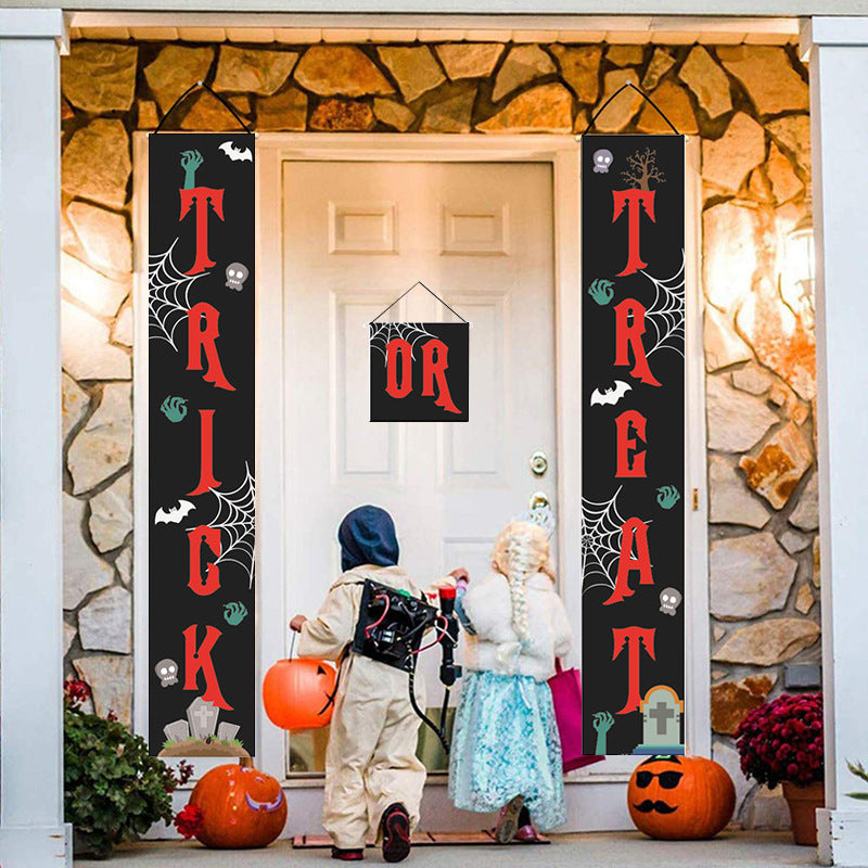 Halloween couplet decoration door couplet banner