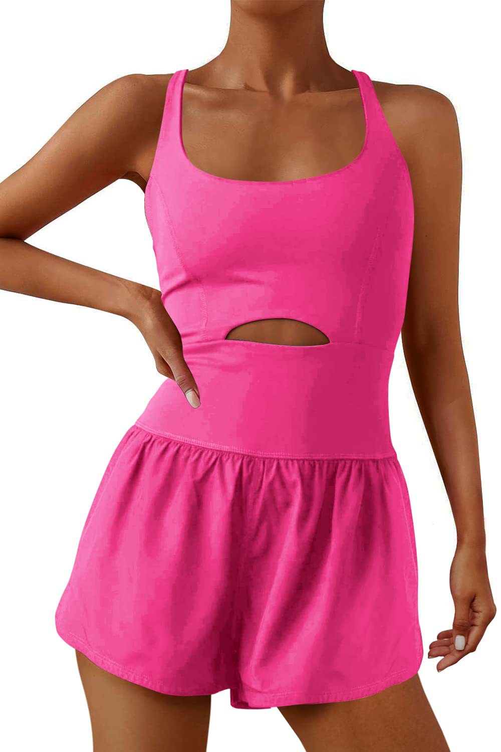 Outdoor Sports Women's Shorts Vest Casual Jumpsuit - YB Gift Store