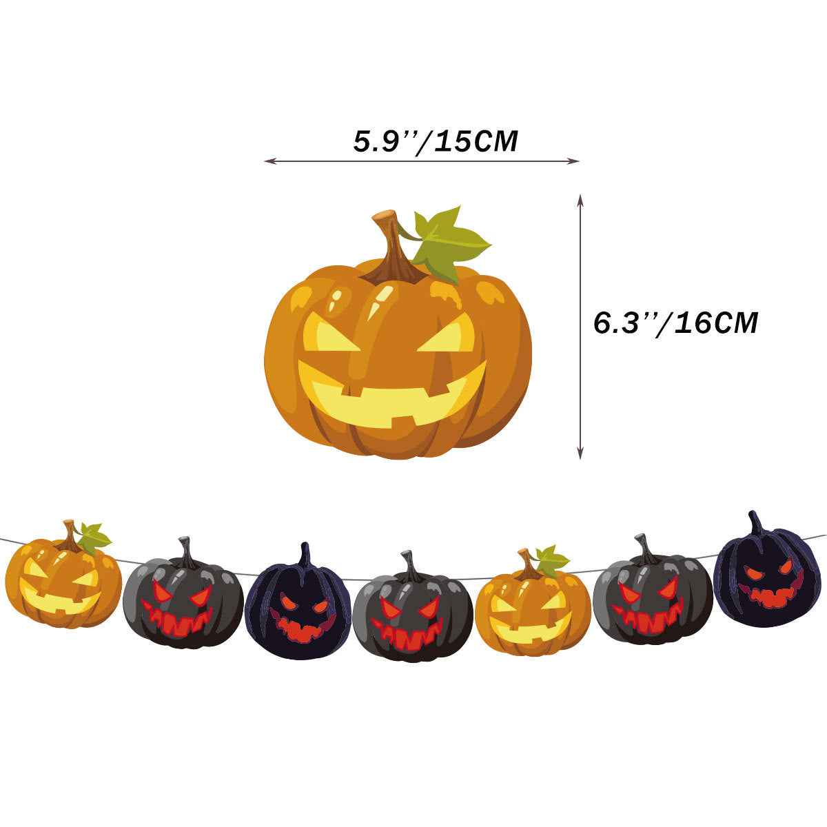 Halloween Banner Hanging Flag Horror Holiday Party Scene Decoration