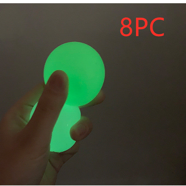 Luminous Sticky Ball Toys Sticky Wall Home Party Games