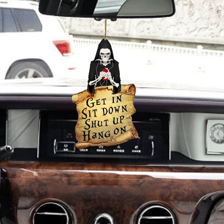 Halloween Grim Reaper Acrylic Car Pendant - YB Gift Store