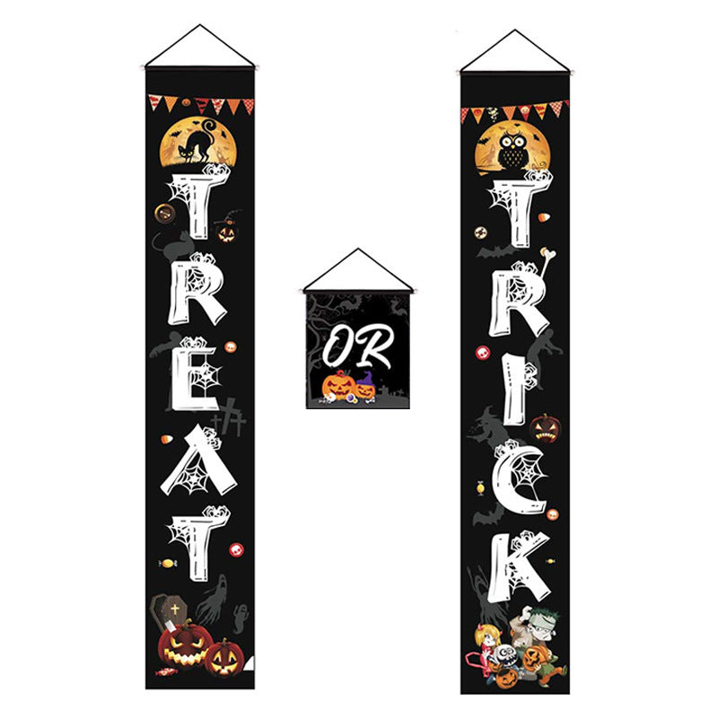 Halloween couplet decoration door couplet banner