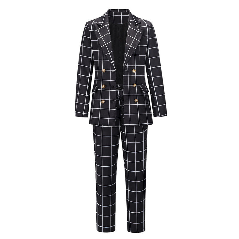 Casual Temperament Double-breasted Suits Plus Size Women - YB Gift Store
