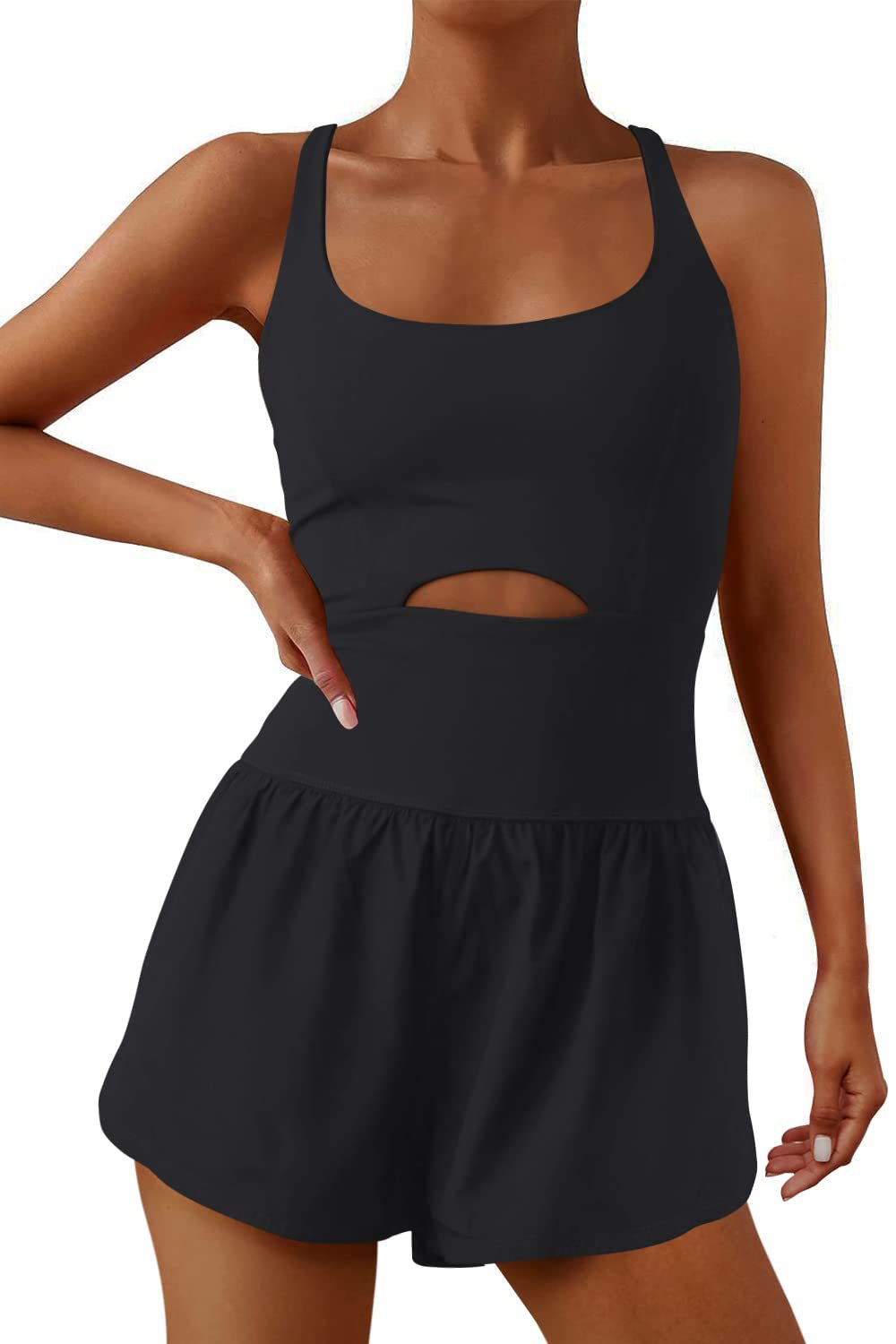 Outdoor Sports Women's Shorts Vest Casual Jumpsuit - YB Gift Store