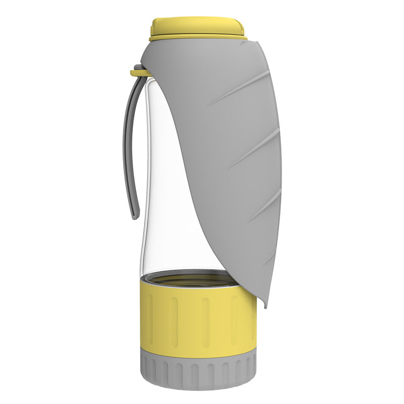 Multifunction Pet Dog Water Bottle Silicone Foldable Portable Puppy Food Bowl