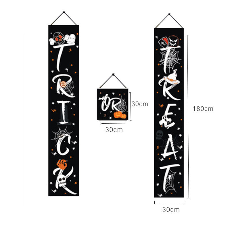 Halloween couplet decoration door couplet banner