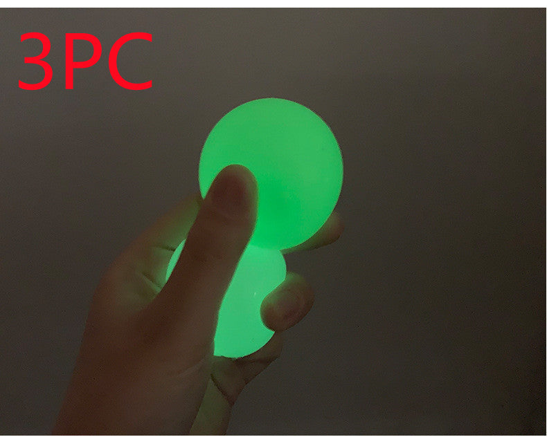 Luminous Sticky Ball Toys Sticky Wall Home Party Games