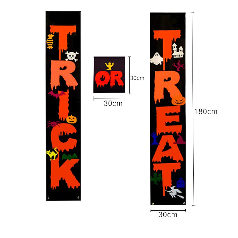 Halloween couplet decoration door couplet banner