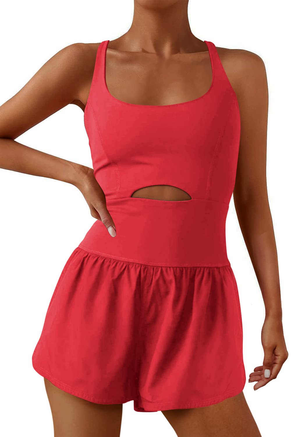 Outdoor Sports Women's Shorts Vest Casual Jumpsuit - YB Gift Store