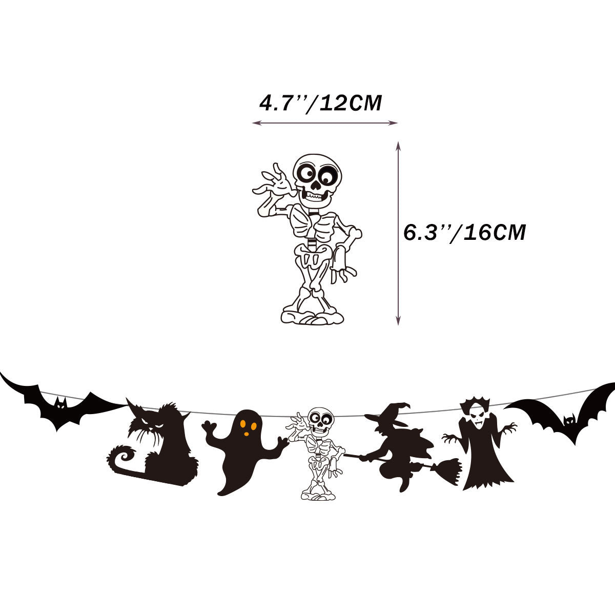 Halloween Banner Hanging Flag Horror Holiday Party Scene Decoration
