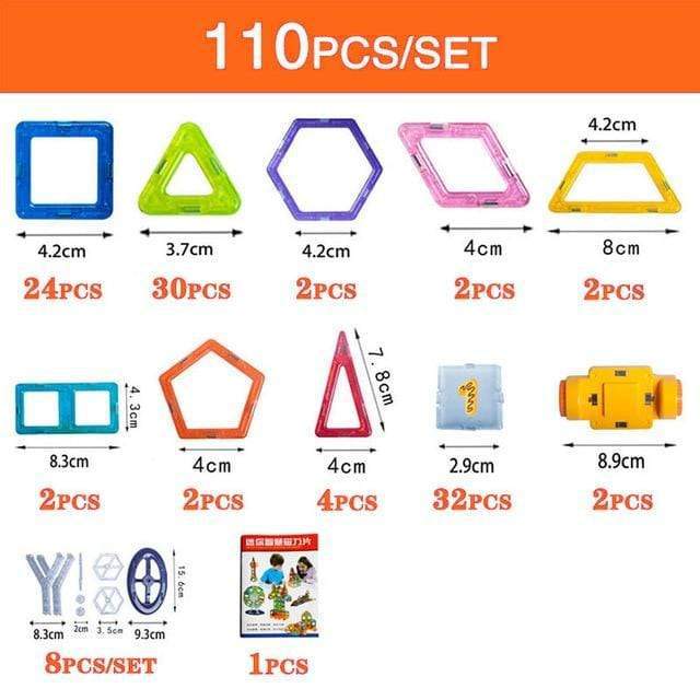 Magnetic Building Blocks DIY Magnets Toys For Kids Designer Construction Set Gifts For Children Toys - YB Gift Store