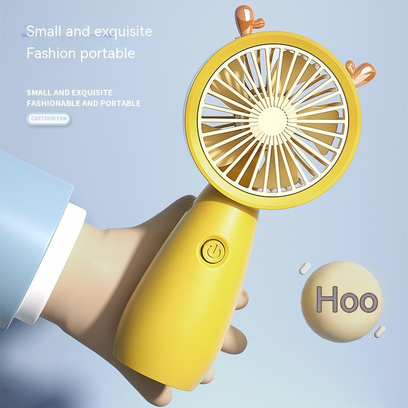 Handheld Portable Fan USB Charging Cartoon - YB Gift Store