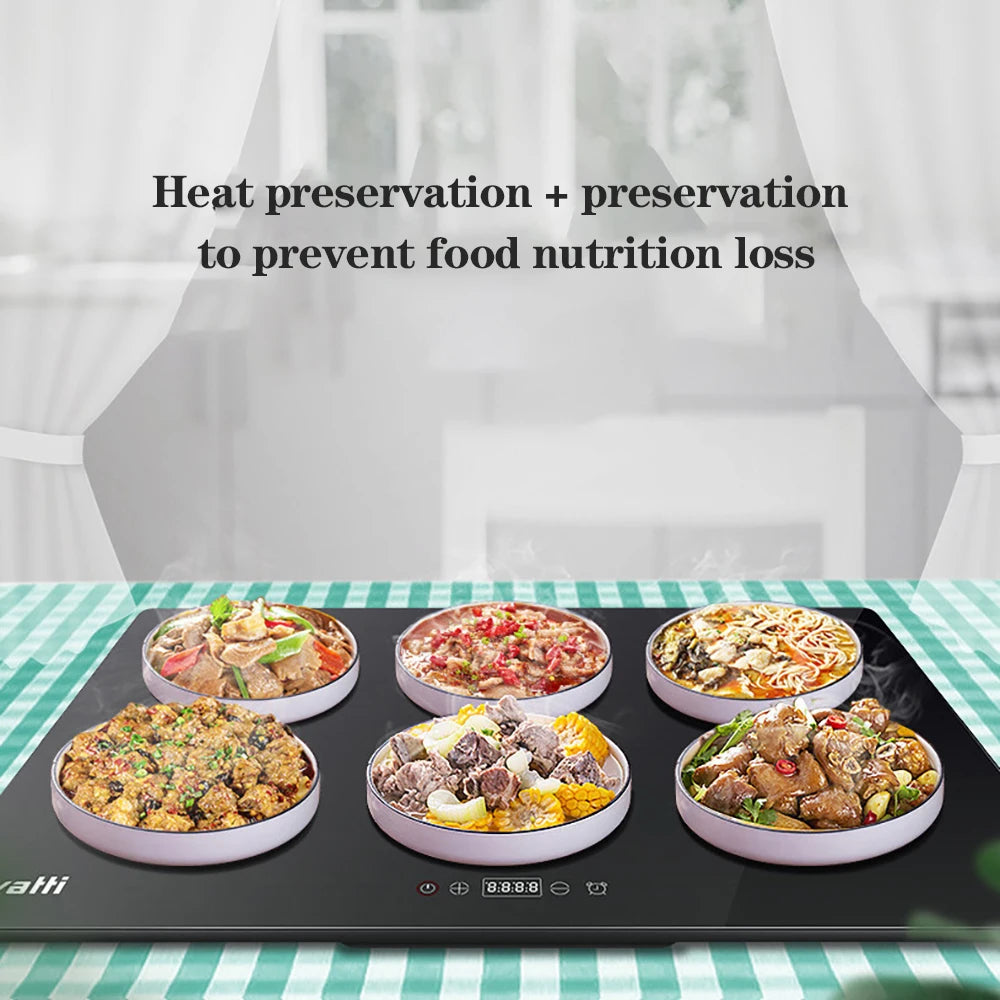 Dining: Food insulation board domestic The hot cutting board keeps warm dining-table Warm food treasure Warm cutting board heater