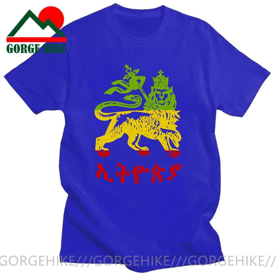 Raggae T-Shirt🇯🇲: Fashion Lion Of Judah Reggae Music Rastafari Rasta t shirt for men cotton awesome summer gents t shirt tee clothing Natural Tops Plus Size