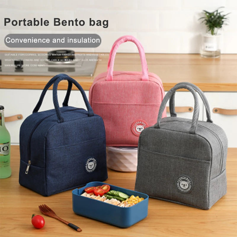 Portable Cooler Bag Ice Pack Lunch Box Insulation Package Insulated Thermal Food Picnic Bags Pouch For Women Girl Kids Childrenx54
