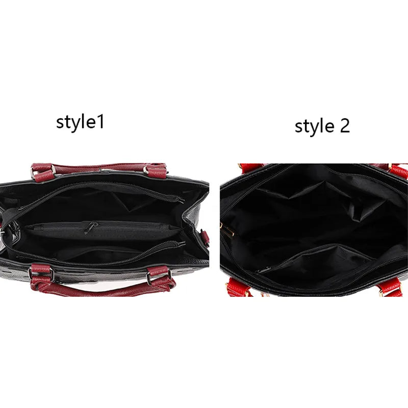 Trendy Handbag: Leather Casual Crossbody Bags for Women Ladies Luxury Designer Tote Handbag Female Large Capacity Travel ShouldSac