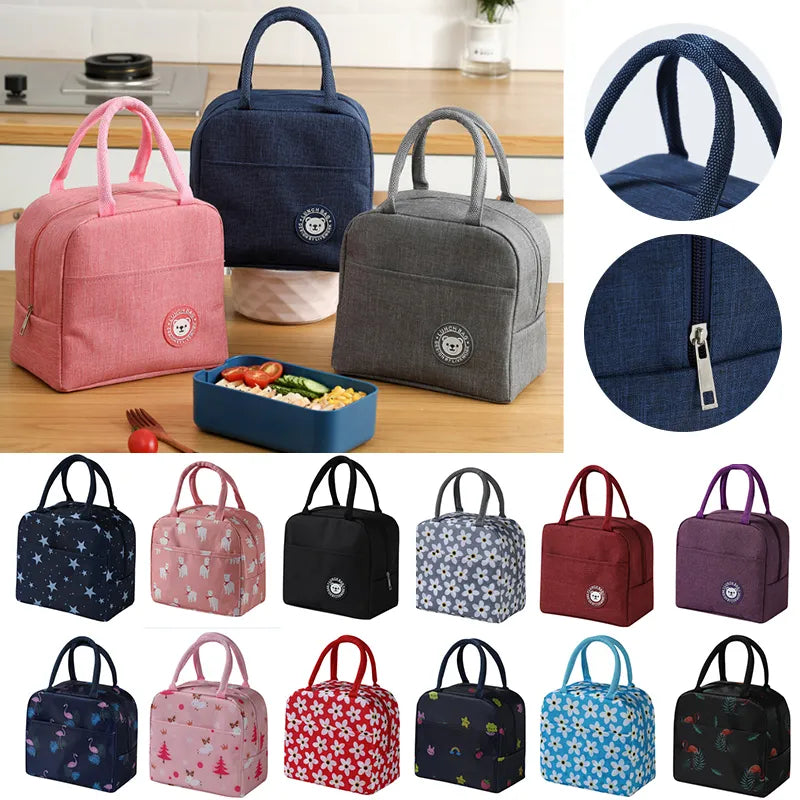 Portable Cooler Bag Ice Pack Lunch Box Insulation Package Insulated Thermal Food Picnic Bags Pouch For Women Girl Kids Childrenx54