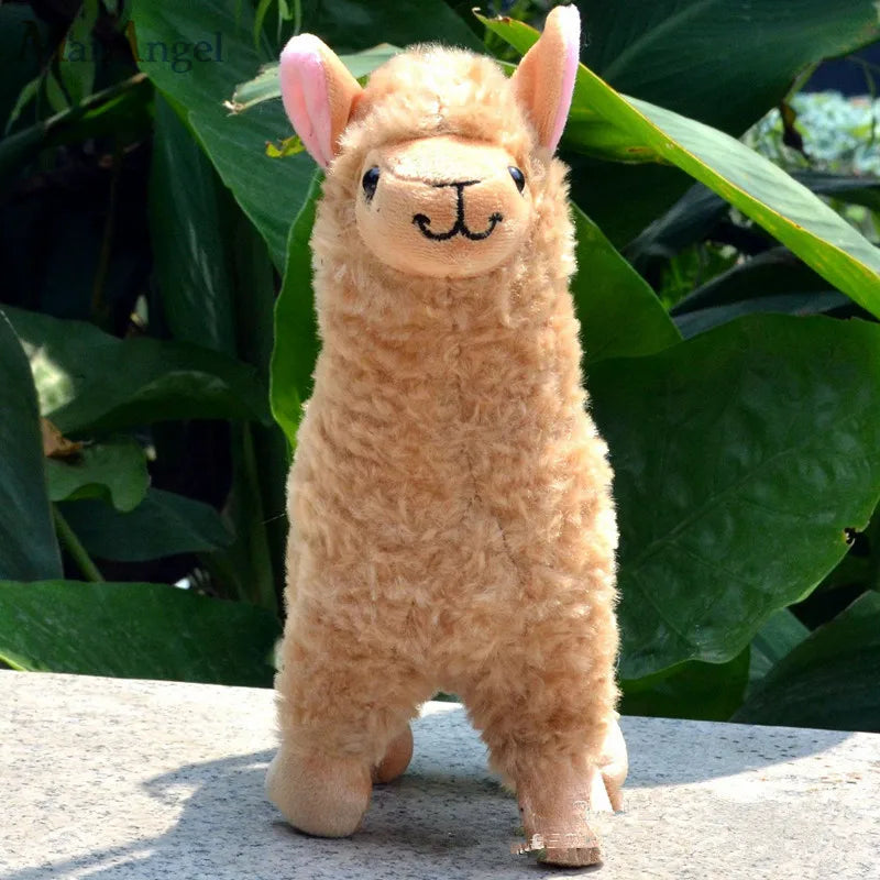 Lovely 23cm White Alpaca Llama Plush Toy Doll Animal Stuffed Animal Dolls Japanese Soft Plush Alpacasso For Kids Birthday Gifts