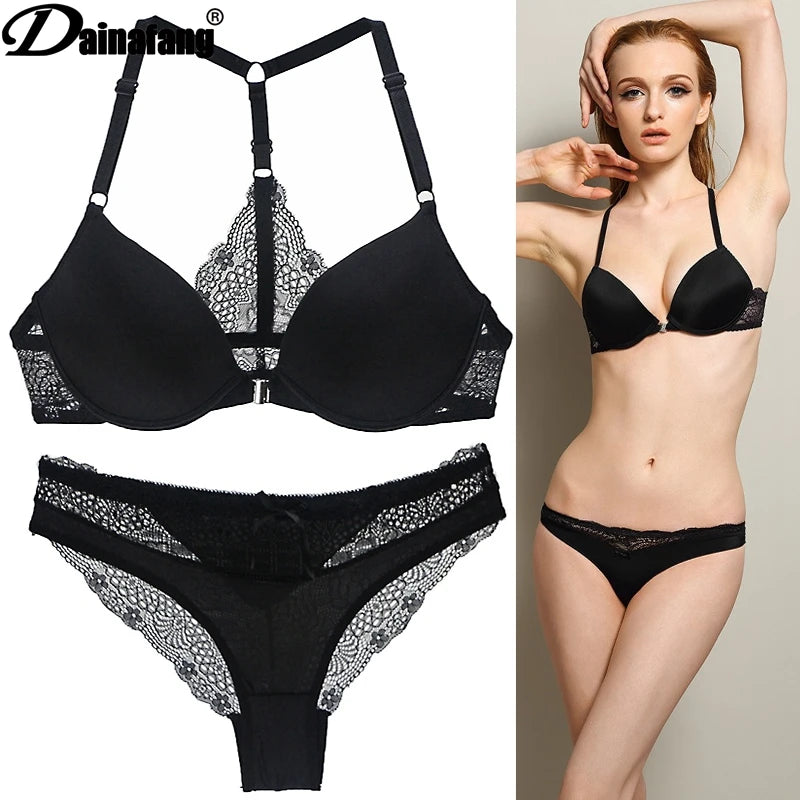 Jasmine Underwear Set: Push Up Bra & Panty Set Hot Sale 8 Color Sexy Elegant ABC Cup Bra and Panty Set Women Bras Sets Lady Undergarment Lingeries Brief Thong