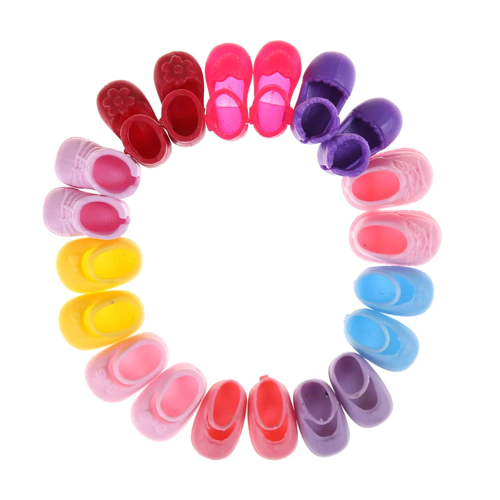5 Pairs Fashion Shoes Doll Shoes for Dolls Outfit Dress Little Girls Gift for Little Girl Accessories Random Best Sell