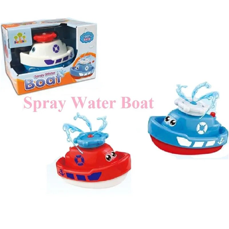 Sozzy Baby Bath Water Bath Toys Spray Boat Whale Ollie Octopus Electronics Squirt Toy Suit 1-2Year Swimming Pool Fountain Toy