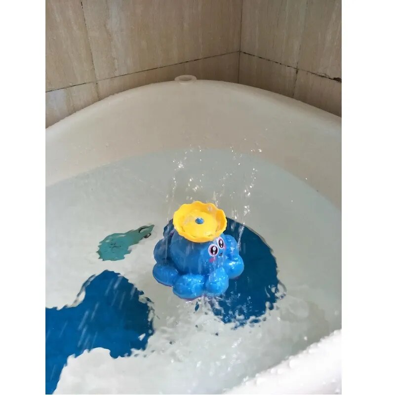 Sozzy Baby Bath Water Bath Toys Spray Boat Whale Ollie Octopus Electronics Squirt Toy Suit 1-2Year Swimming Pool Fountain Toy