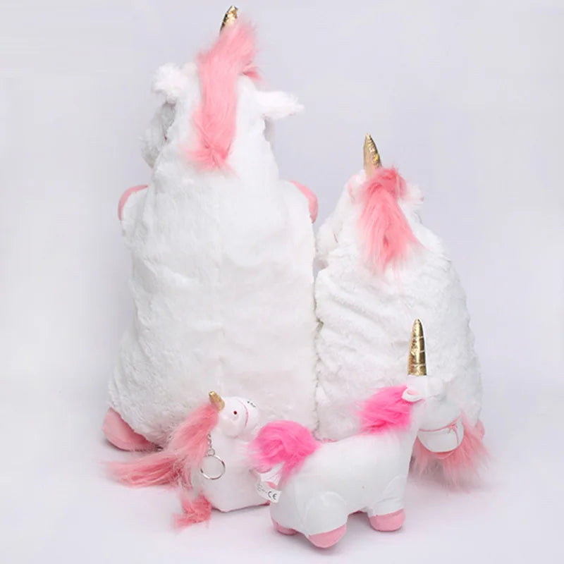 QWZ 56-15cm Fluffy Unicorn Plush Toy Soft Stuffed Animal Unicorn Plush Dolls Juguetes de Peluches Bebe For Kids Christmas Gifts