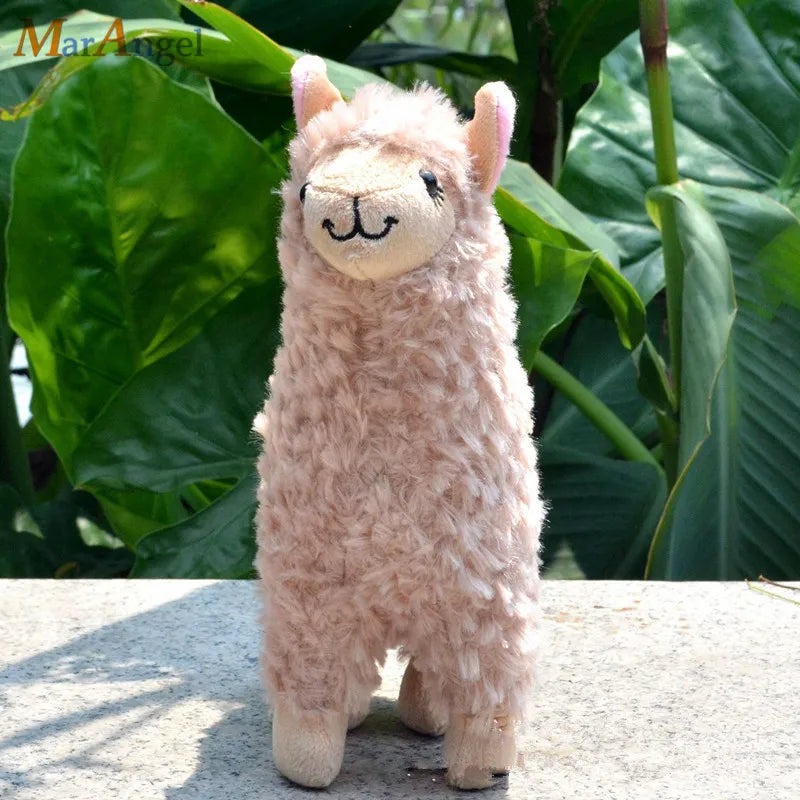 Lovely 23cm White Alpaca Llama Plush Toy Doll Animal Stuffed Animal Dolls Japanese Soft Plush Alpacasso For Kids Birthday Gifts