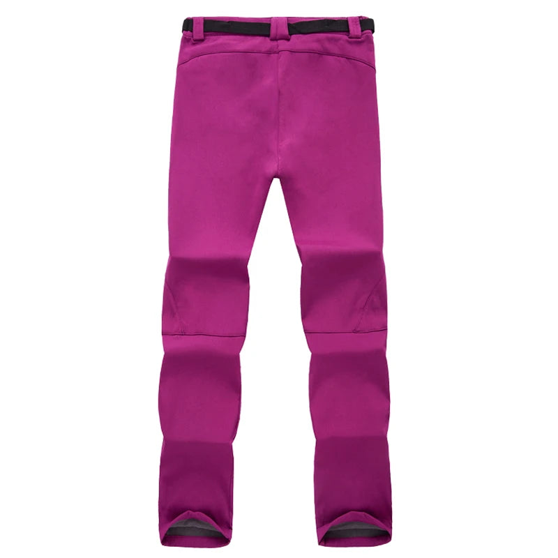 Judith Cargo Pants: Women's Winter Warm Cargo Stretch Pants Casual Fleece Snow Pants Waterproof Soft Shell Long Trousers Tactical Work Pants S-3XL