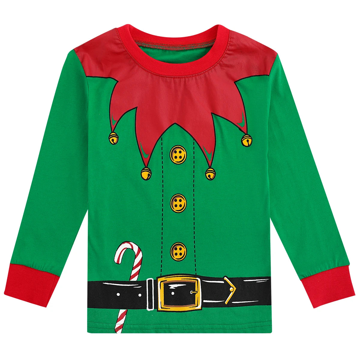 Kids Christmas Pajama Sets Boys Christmas Elf Pajamas Children Skeleton Glow in The Dark Sleepwear Girls Pajamas PJS 2-10 Years