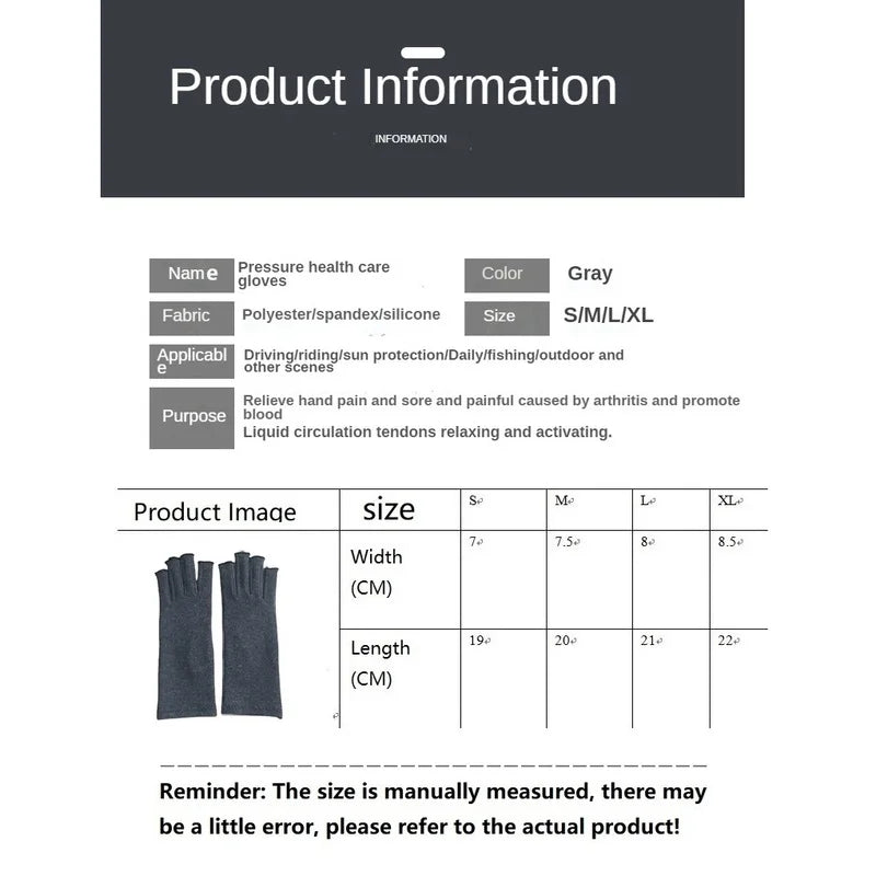 Compression Wristband: 1 Pair Compression Arthritis Gloves Wrist Support Cotton Joint Pain Relief Hand Brace Women Men Therapy Wristband