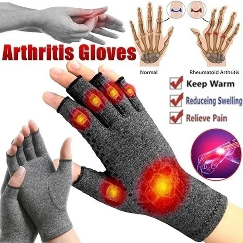 Compression Wristband: 1 Pair Compression Arthritis Gloves Wrist Support Cotton Joint Pain Relief Hand Brace Women Men Therapy Wristband