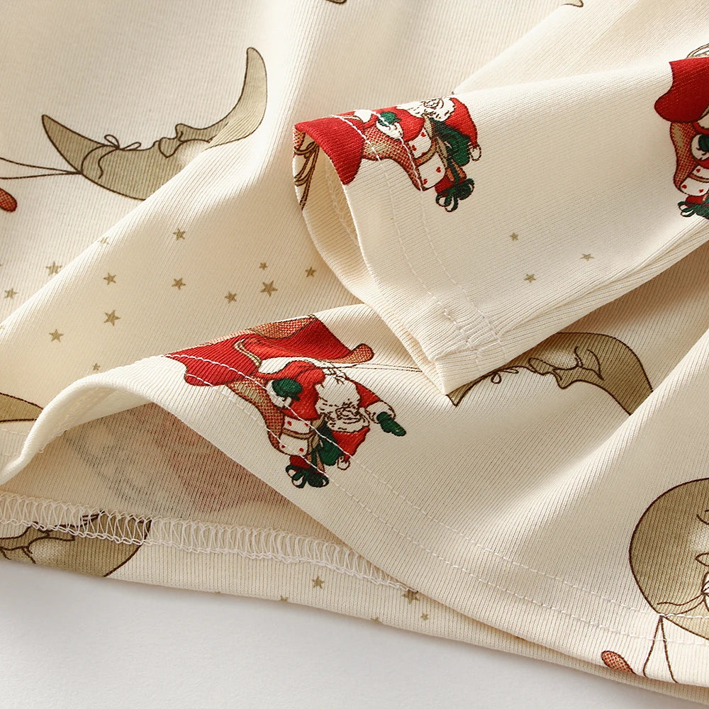 Christmas Kids Pajamas Set For Boys and Girls Cotton Children Autumn Homewear Classic Christmas Baby Clothes Sets
