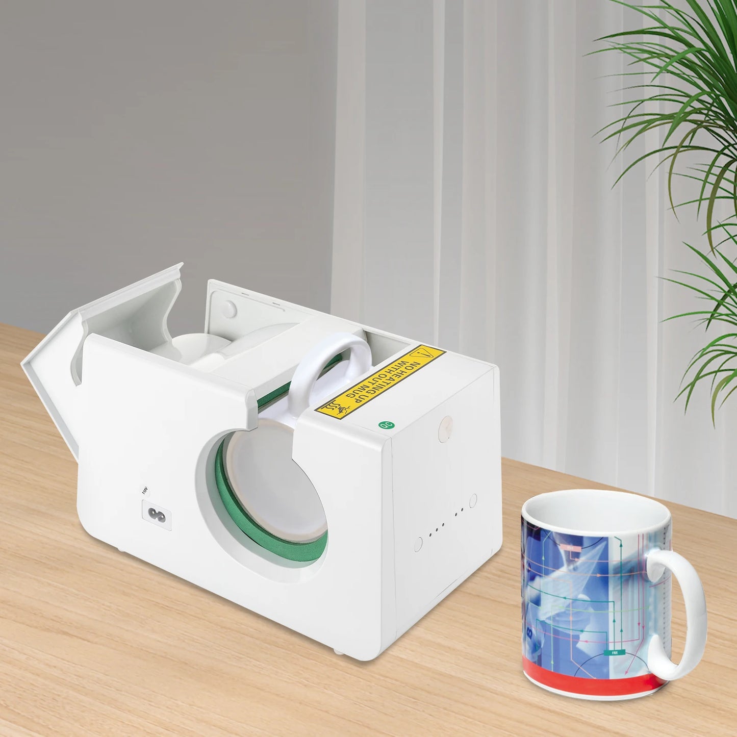 Mug Press Heat Machine Tumbler Printer Heat Press Portable DIY Mug Cup Press 350W US Plug