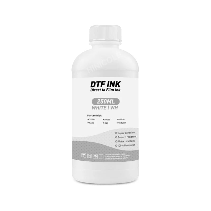 HINICOLE DTF INK 250ML For Dirent Printer Film Ink For Epson L1800 L800 L805 DX5 DX7 I3200 I4720 I5113 Printhead DTF 5 Colors