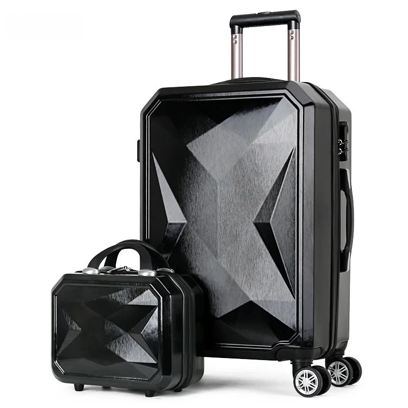 Diamond fashion cute female 20/22/24/26/28 inch Rolling Luggage Spinner Brand Suitcase Wheels Carry On Travel Bags Set