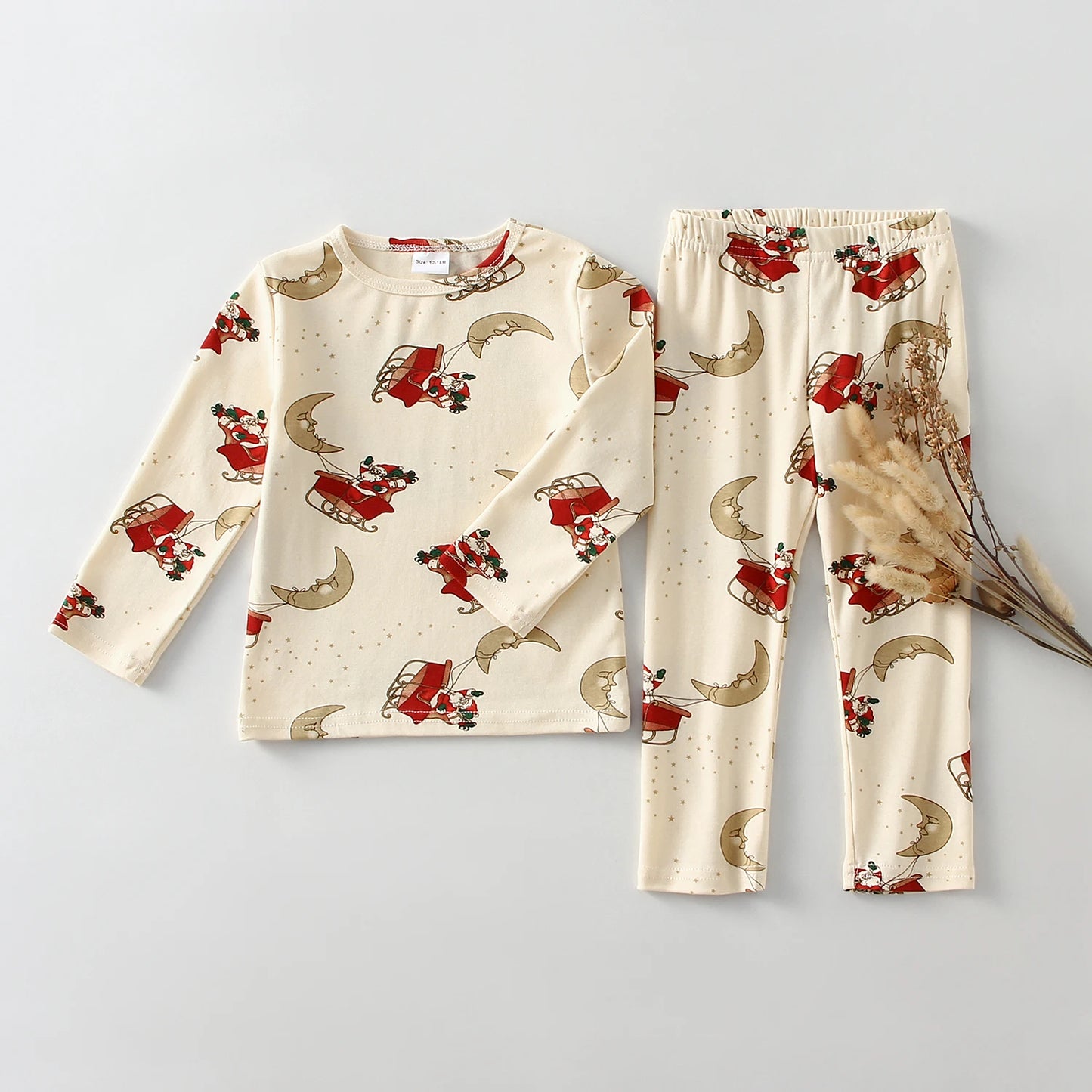Christmas Kids Pajamas Set For Boys and Girls Cotton Children Autumn Homewear Classic Christmas Baby Clothes Sets