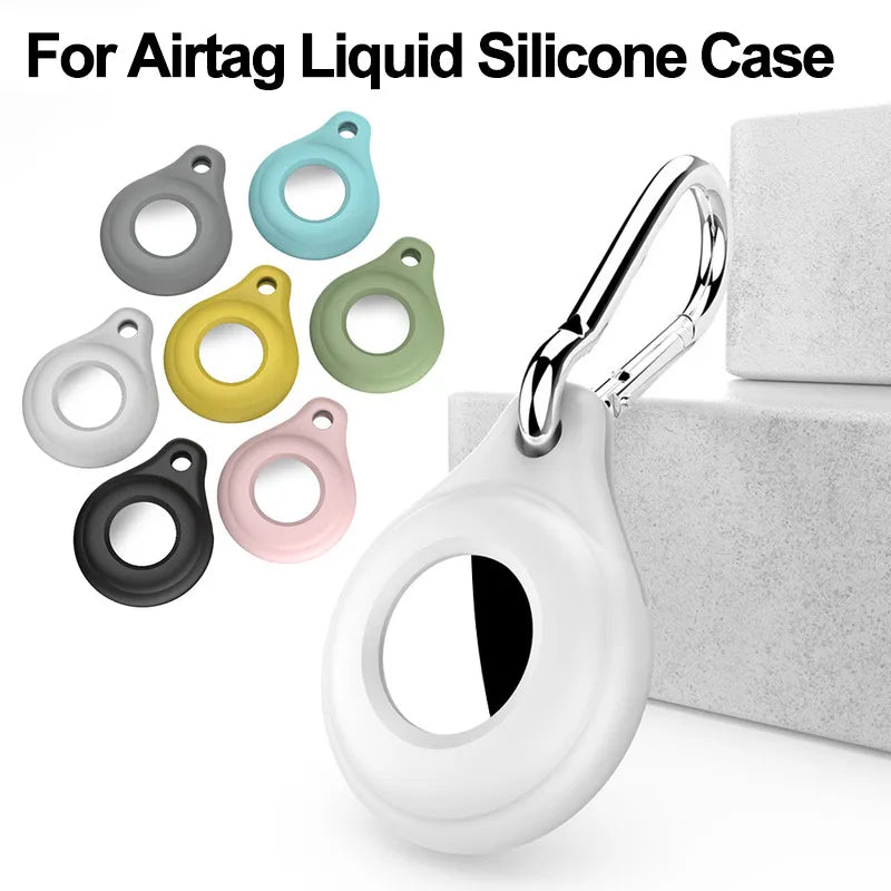Tracking Device: For Apple Airtags Tracking Device Cover Silicone Cover Anti-lost Dog Tracker Accessories Portable Key Fob for Apple AirTag Cover