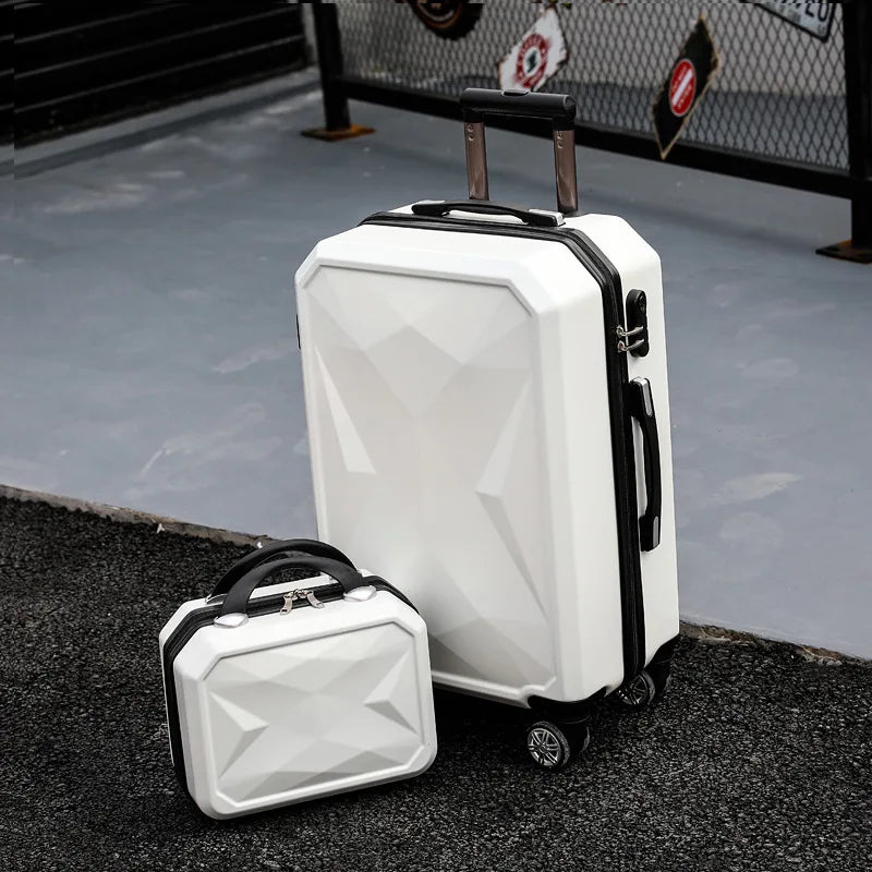 Diamond fashion cute female 20/22/24/26/28 inch Rolling Luggage Spinner Brand Suitcase Wheels Carry On Travel Bags Set