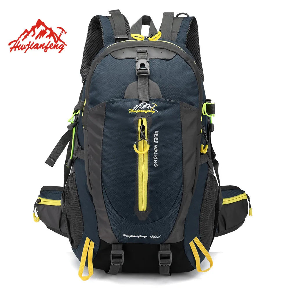 Sports Backpack: Waterproof Climbing Backpack Rucksack 40L Outdoor Sports Bag Travel Backpack Camping Hiking Backpack Women Trekking Bag For Men